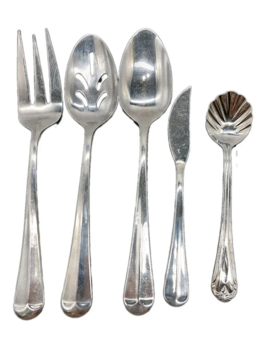 Farberware Flatware Serving 2 Spoon 1 Fork 1 Butter Knife 1 Sugar Set Of 5